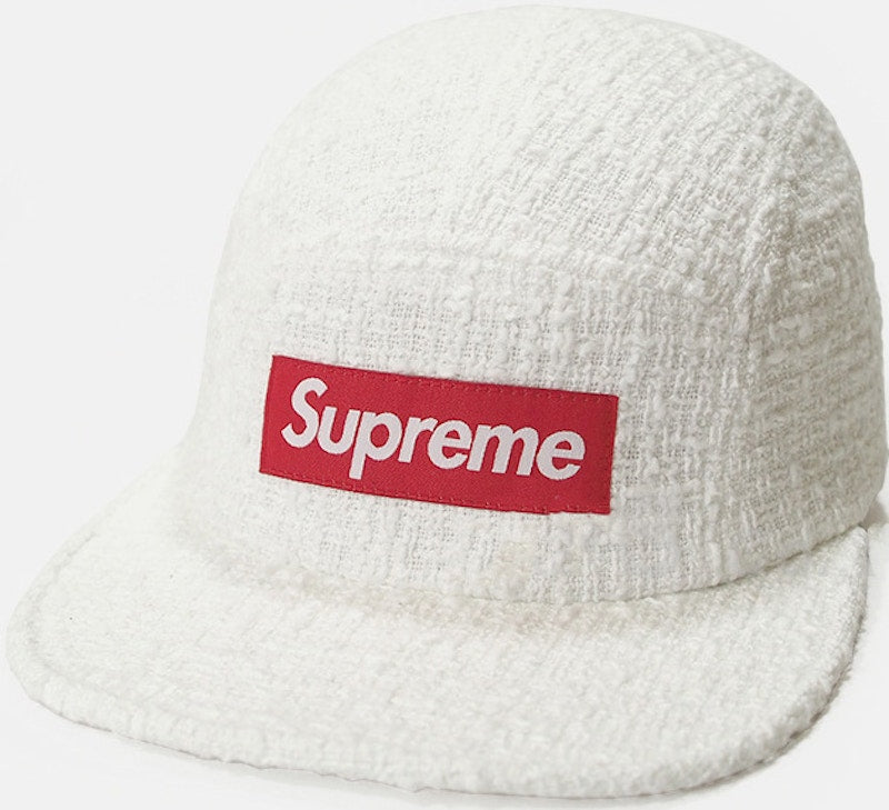 Supreme Boucle Camp Cap White