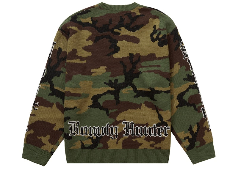 Supreme Bounty Hunter Sweater Woodland Camo