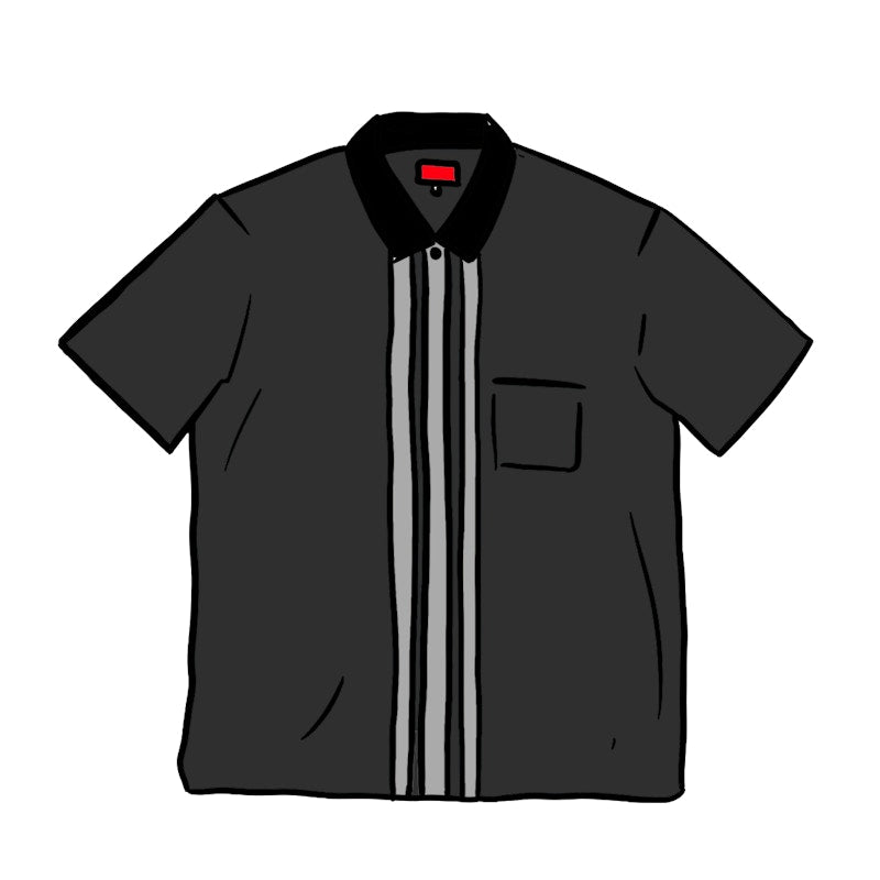 Supreme Bowling Zip S/S Shirt Black
