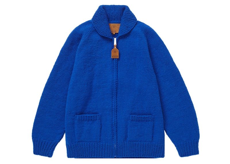 Supreme Box Logo Cowichan Sweater Royal