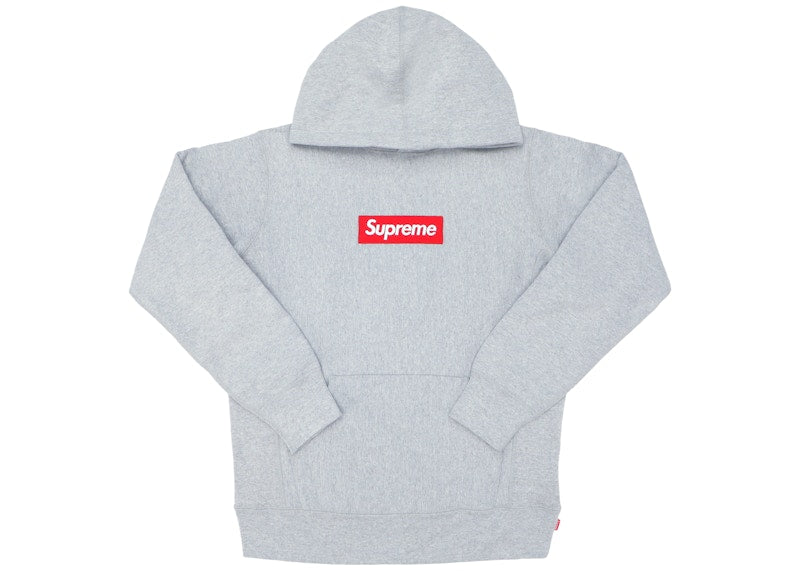 Supreme Box Logo Hoodie Heather Grey