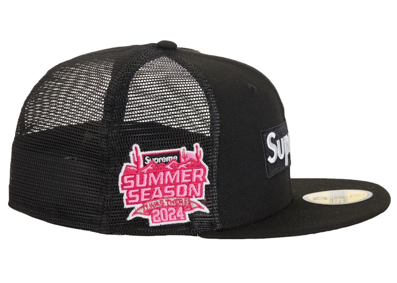 Supreme Box Logo Mesh Back New Era Cap (SS24) Black