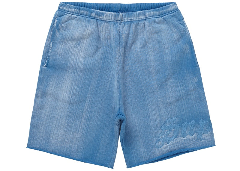 Supreme Brush Stroke Sweatshort Pale Royal