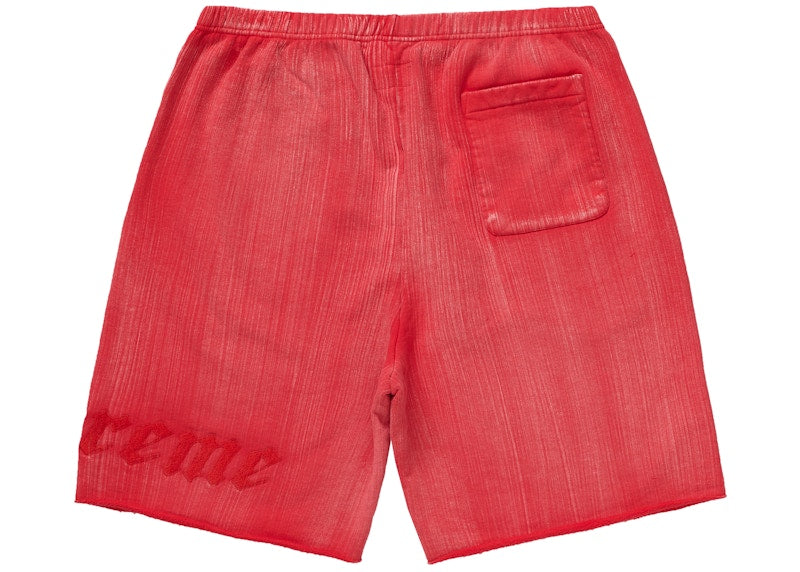 Supreme Brush Stroke Sweatshort Red