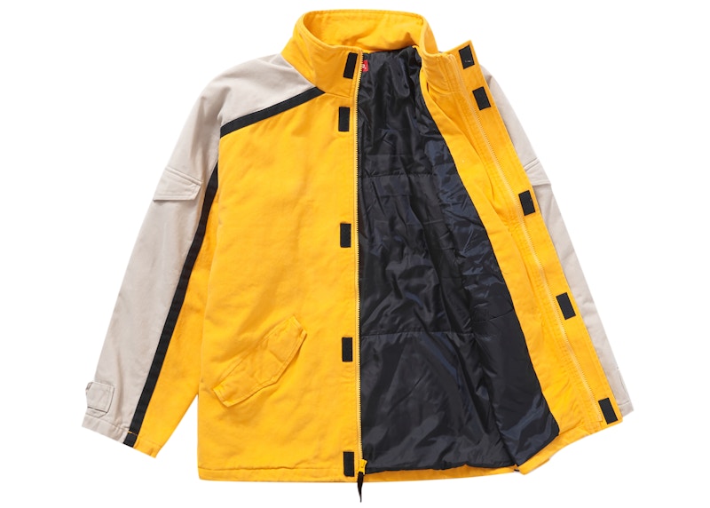 Supreme Brushed Twill Zip Jacket Yellow