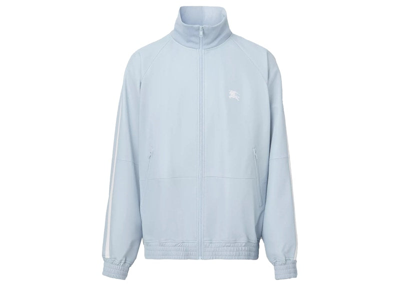 Supreme Burberry Embroidered Logo Lambskin Funnel-neck Jacket Pastel Blue