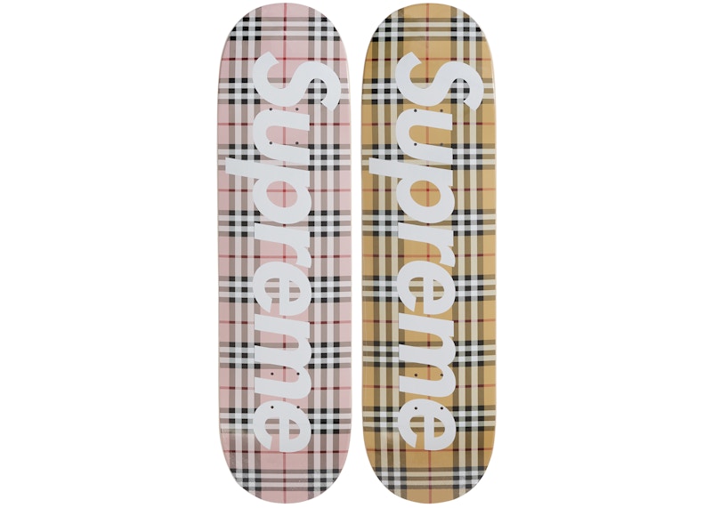 Supreme x Burberry Skateboard Deck Set Multi Japan ReStockX (In-Store)