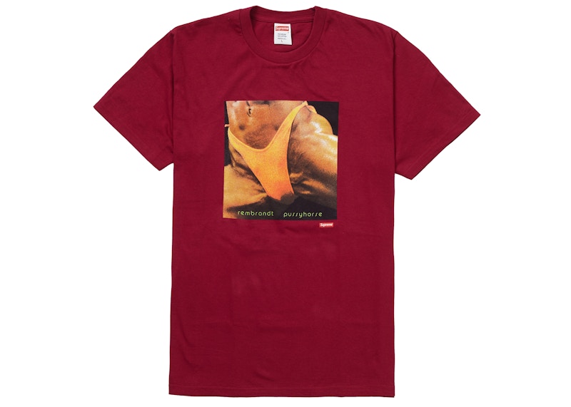 Supreme Butthole Surfers Rembrandt Pussyhorse Tee Dark Magenta