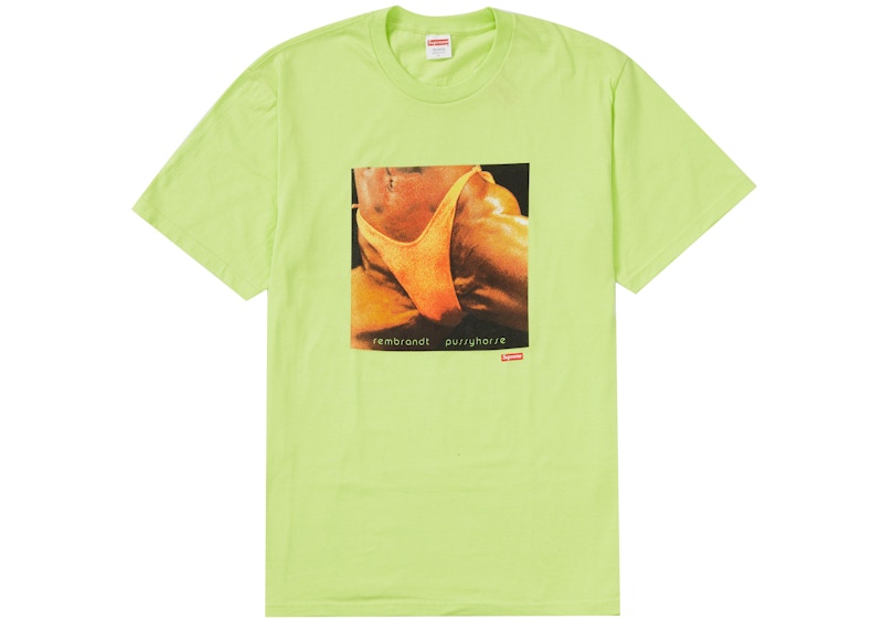 Supreme Butthole Surfers Rembrandt Pussyhorse Tee Neon Green