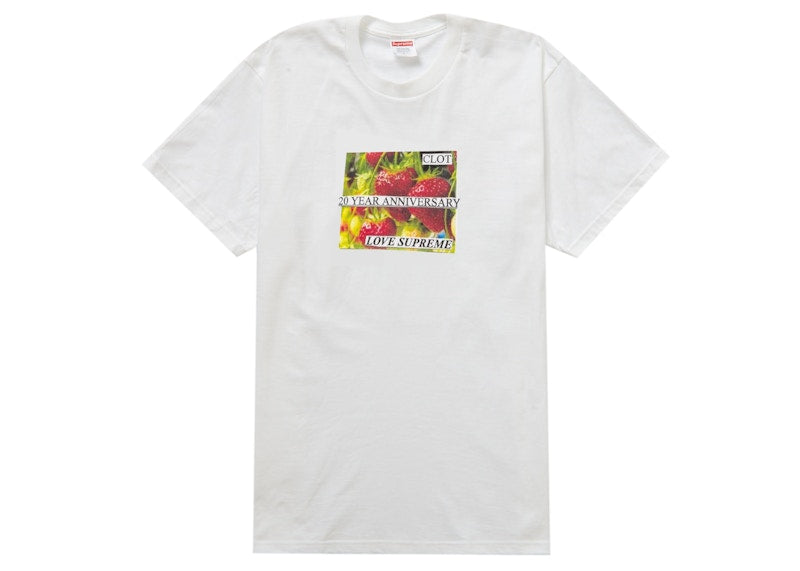 Supreme CLOT 20th Anniversary Tee White