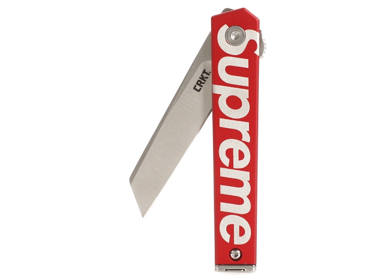 Supreme CRKT CEO Microflipper Pocket Knife Red