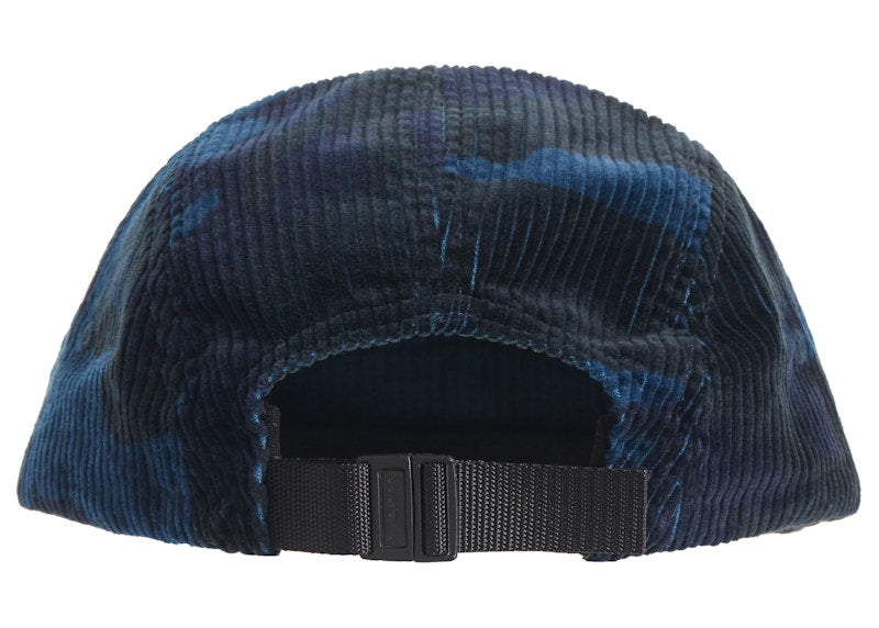 Supreme Camo Corduroy Camp Cap Navy Camo