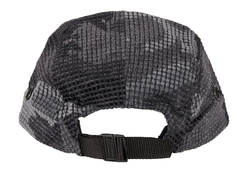 Supreme Camo Grid Velvet Camp Cap Black Camo