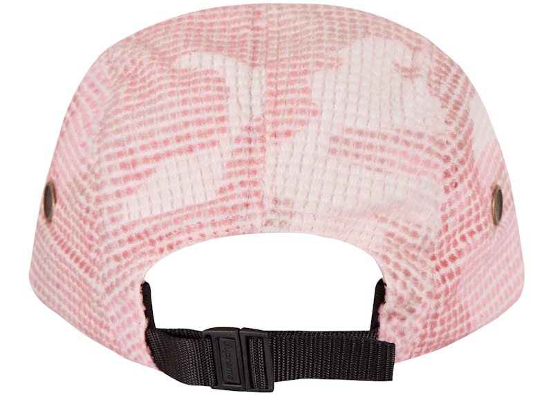 Supreme Camo Grid Velvet Camp Cap Pink Camo