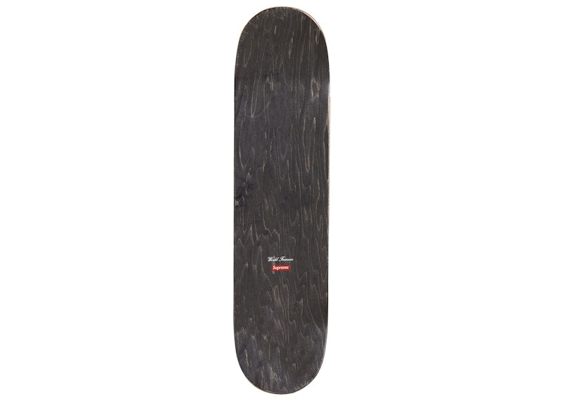 Supreme Camo Logo Skateboard Deck Blue Camo