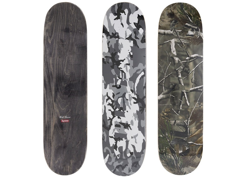Supreme Camo Ripstop Skateboard Deck Set Multicolor