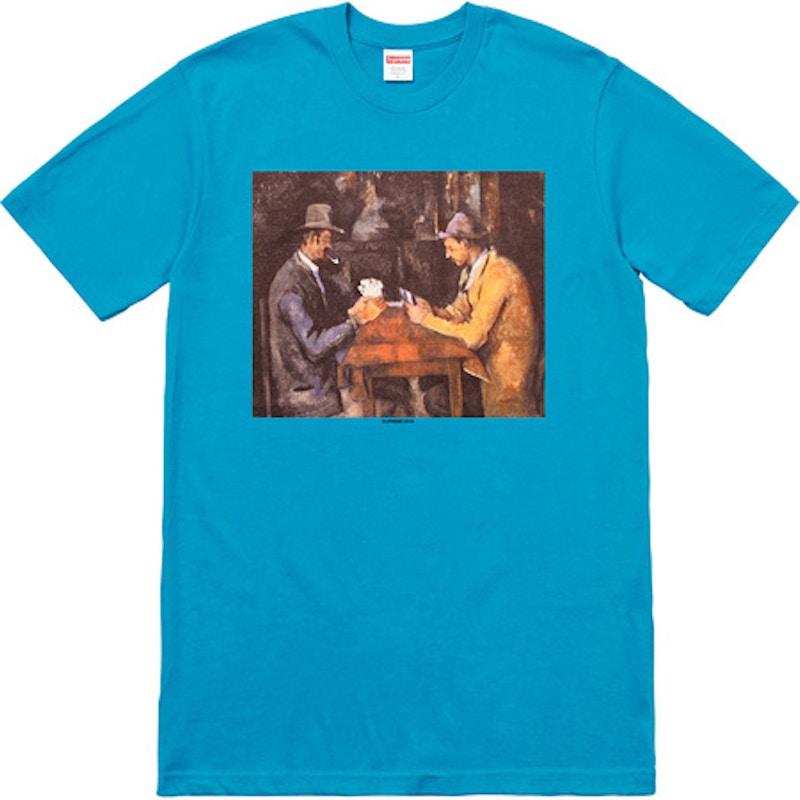 Supreme Cards Tee Cyan