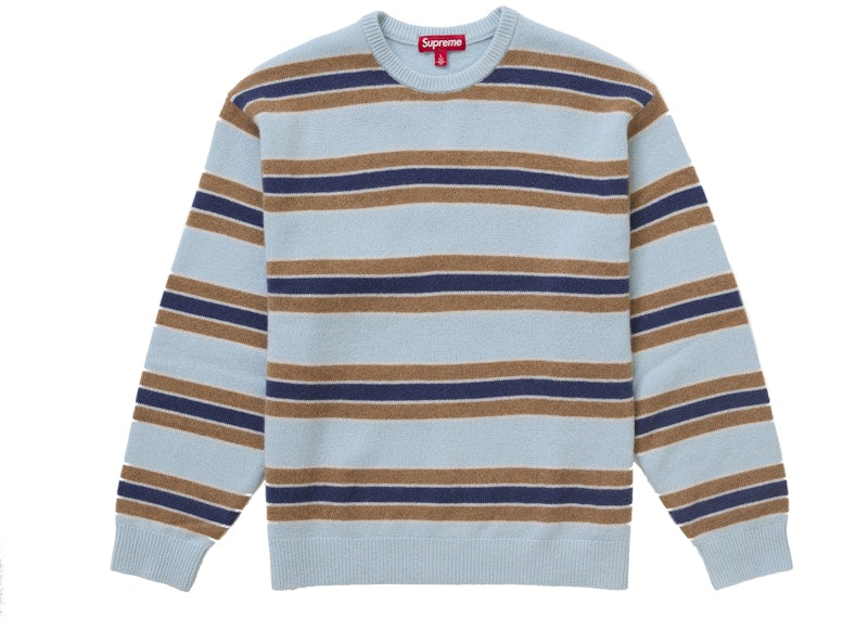 Supreme Cashmere Sweater (FW24) Blue Stripe