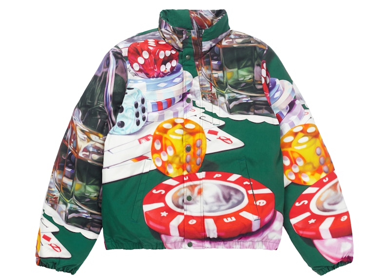 Supreme Casino Down Jacket Green