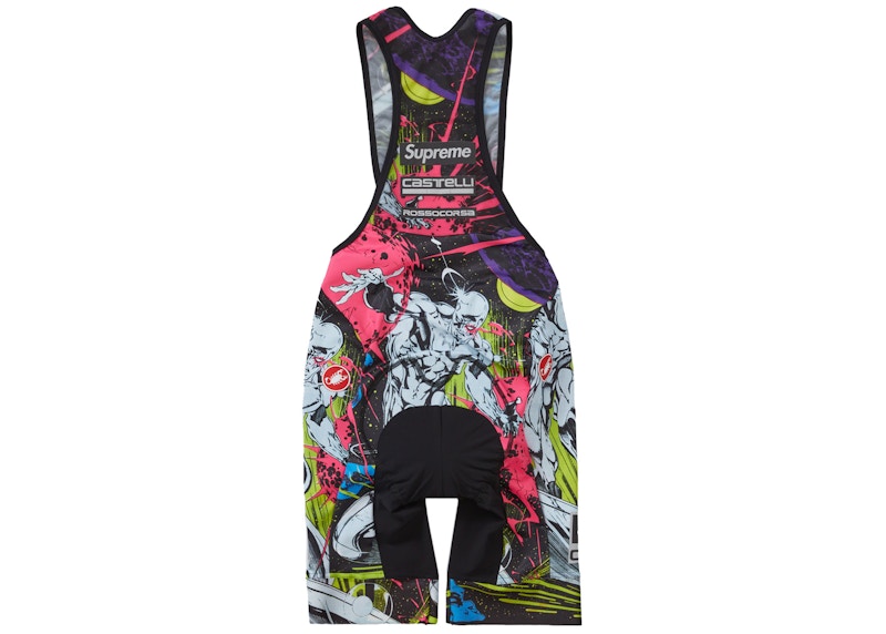 Supreme Castelli Silver Surfer Cycling Bib Short Multicolor