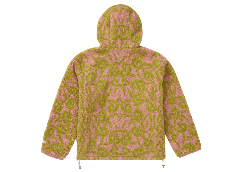 Supreme Celtic Knot Reversible WINDSTOPPER Fleece Hooded Jacket Dusty Pink