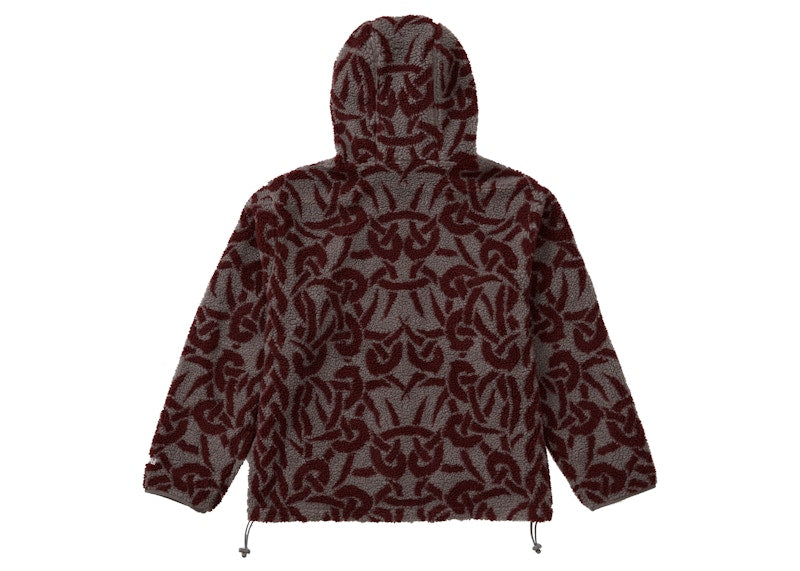 Supreme Celtic Knot Reversible WINDSTOPPER Fleece Hooded Jacket Grey