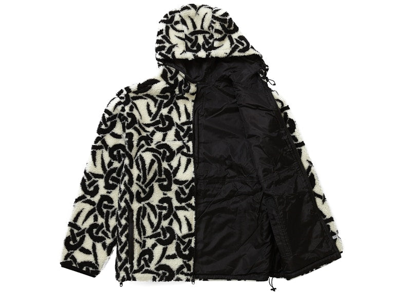 Supreme Celtic Knot Reversible WINDSTOPPER Fleece Hooded Jacket Stone
