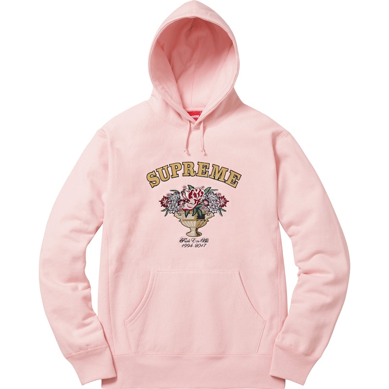 Supreme Centerpiece Hoodie Pale Pink