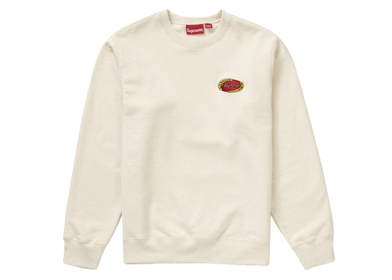 Supreme Chain Logo Crewneck Natural