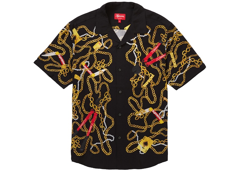 Supreme Chains Rayon S/S Shirt Black