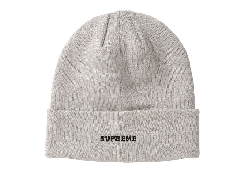 Supreme Champion 3D Metallic Beanie Ash Grey