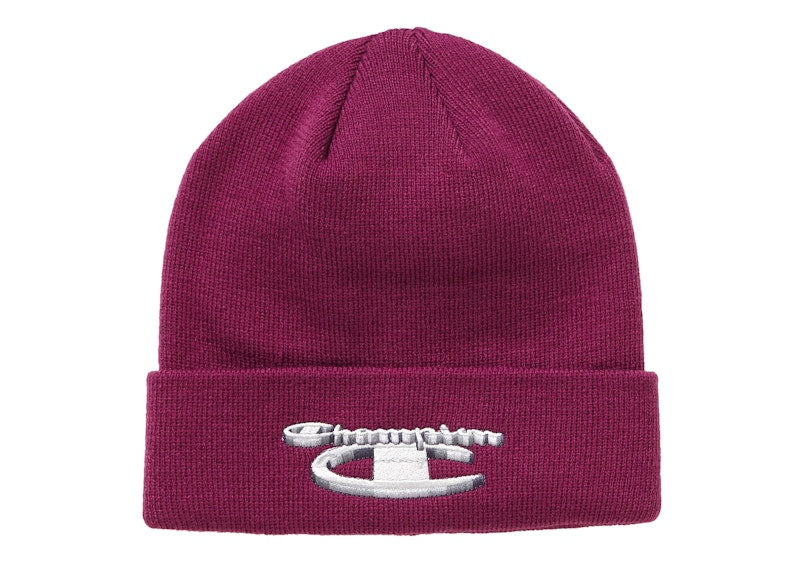 Supreme Champion 3D Metallic Beanie Bright Purple