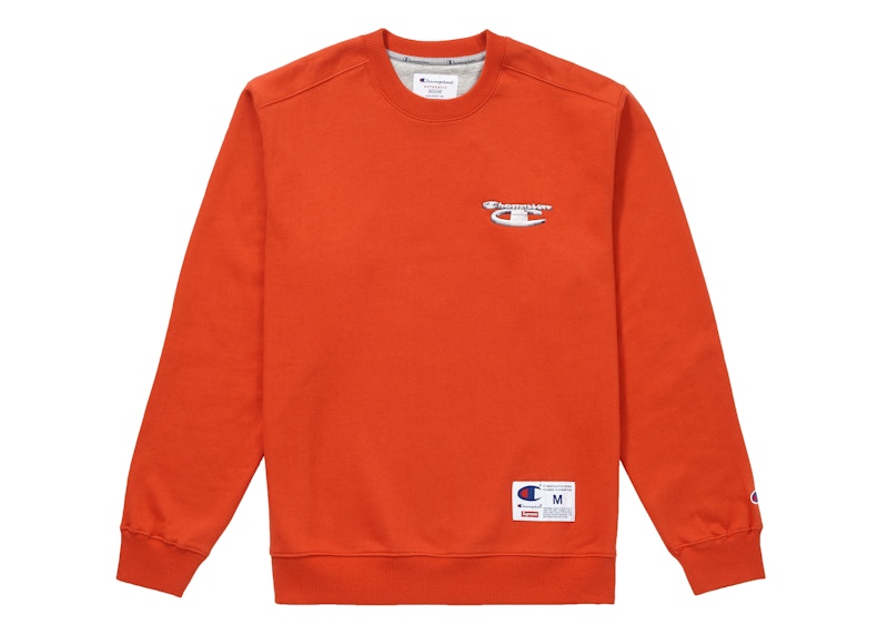 Supreme Champion 3D Metallic Crewneck Brick Red