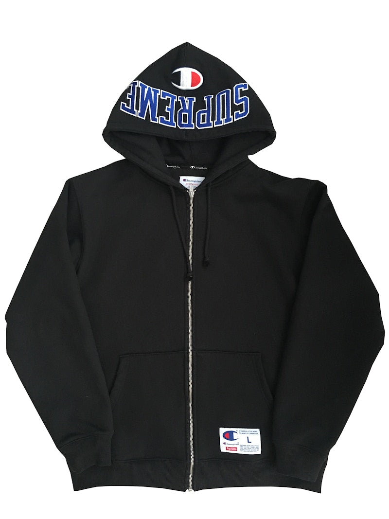 Supreme Champion Arc Logo Zip Up Sweat Black