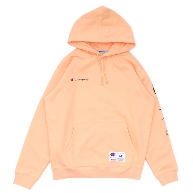 Supreme Champion Hooded Sweatshirt Peach