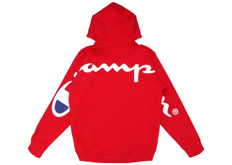 Supreme Champion Hooded Sweatshirt (SS18) Red