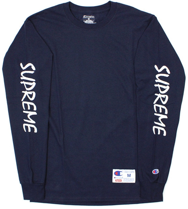 Supreme Champion LS Tee Navy