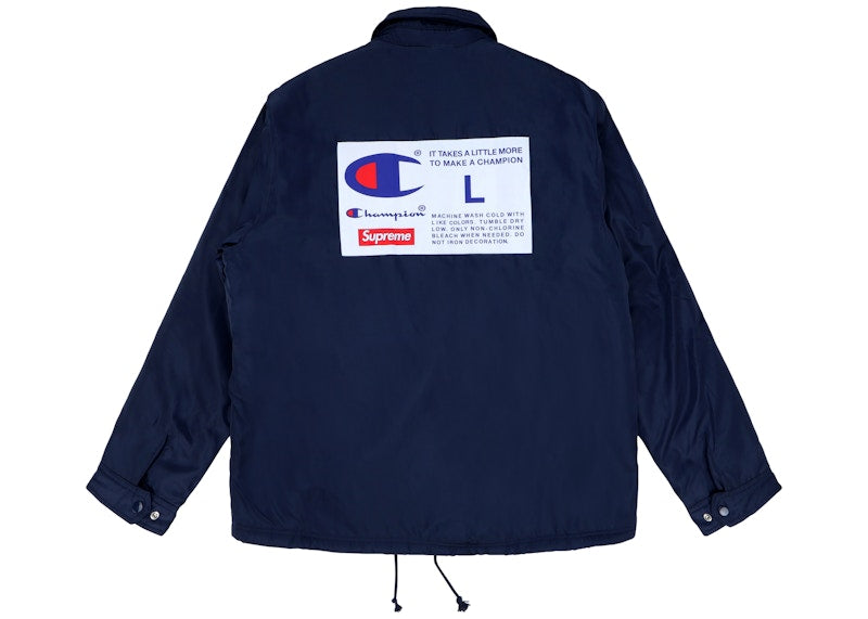 Supreme Champion Label Coaches Jacket Navy