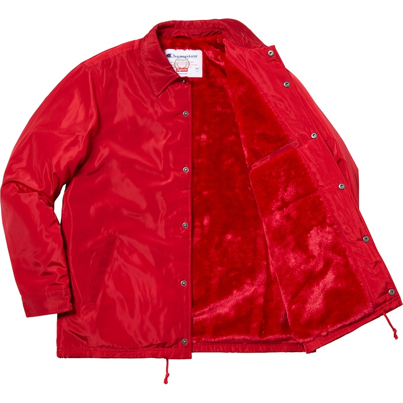 Supreme Champion Label Coaches Jacket Red
