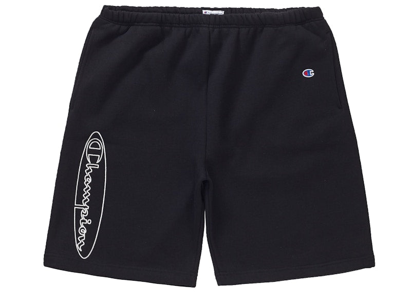 Supreme Champion Outline Sweatshort Black