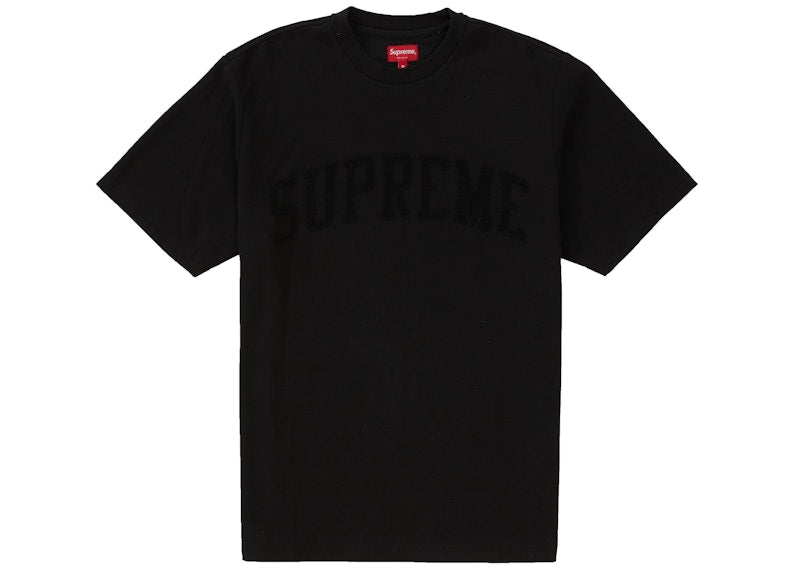 Supreme Chenille Arc Logo S/S Top Black