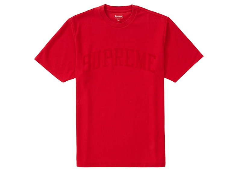 Supreme Chenille Arc Logo S/S Top Red