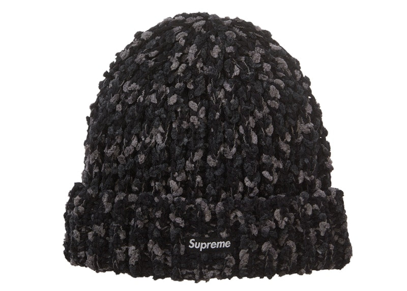 Supreme Chenille Beanie Black
