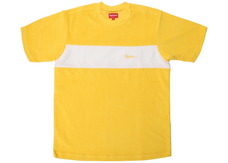 Supreme Chest Stripe Terry Top Yellow