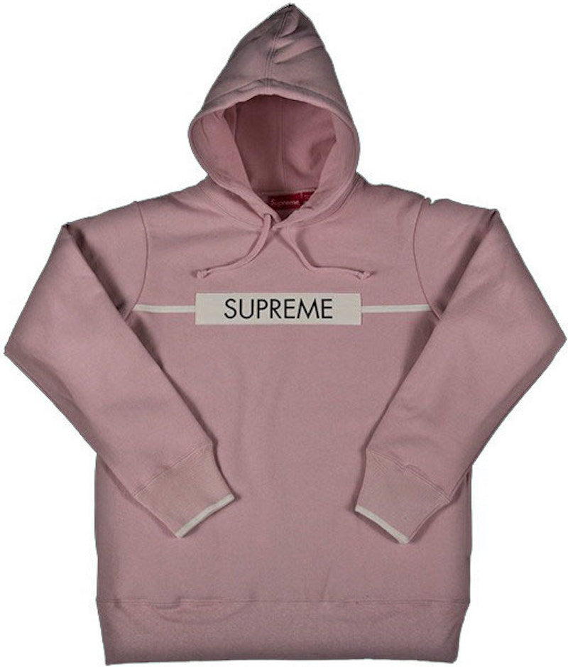 Supreme Chest Twill Tape Hooded Sweatshirt Dust Lavender