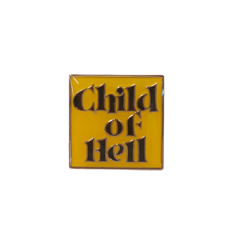 Supreme Child Of Hell Yellow Pin Silver