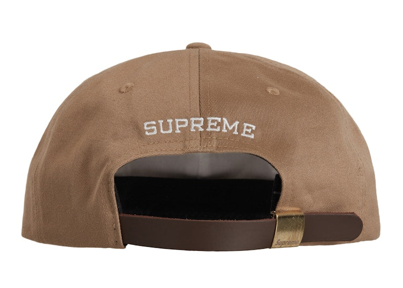 Supreme Chino Twill Gel S Logo 6-Panel Tan