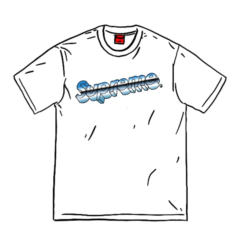 Supreme Chrome Logo Tee White