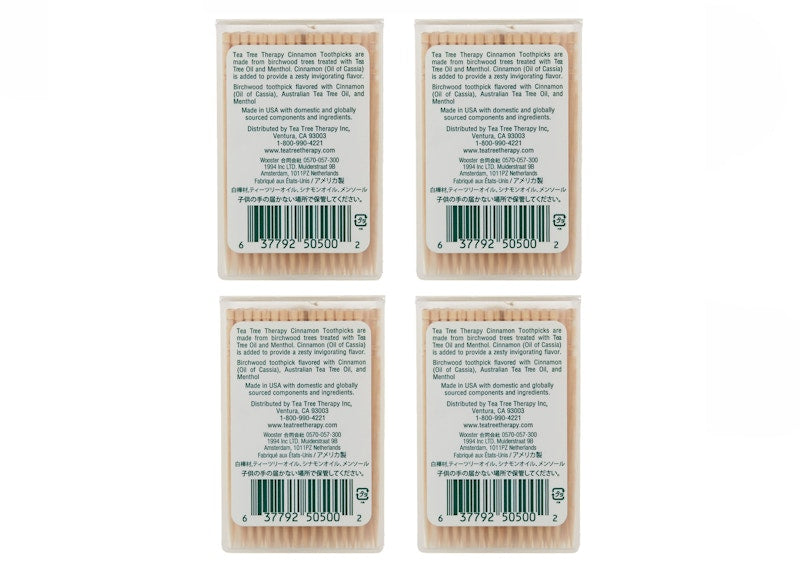 Supreme Cinnamon Toothpicks (Set of 4) Multicolor