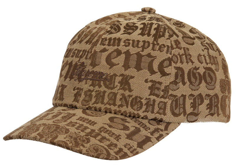 Supreme Cities Jacquard 6-Panel Tan